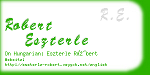 robert eszterle business card